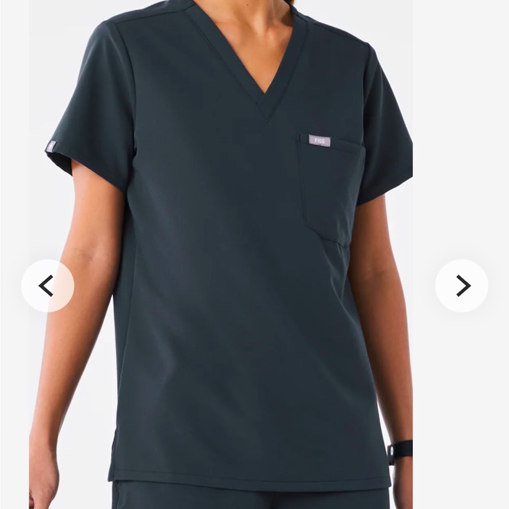 Figs Catarina Scrub Top Dark Harbor